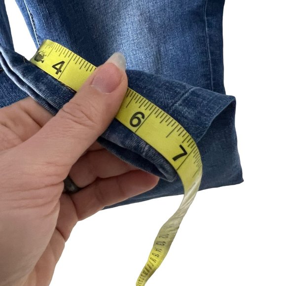 Soft Surroundings Medium Wash High Rise Straight Leg Pull On Jeans Medium Petite - Picture 7 of 9